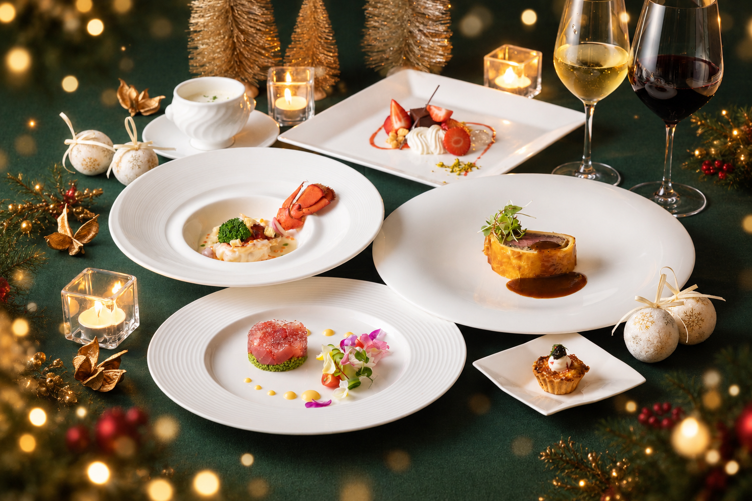 《12月》１年に１度の聖なる夜に★クリスマスフレンチディナー表示